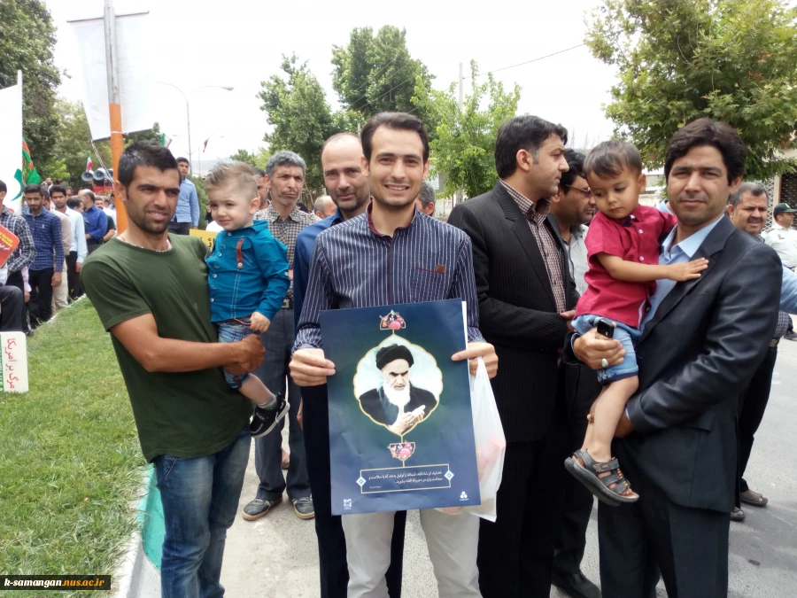 حضور پررنگ آموزشکده کشاورزی سمنگان در راهپیمایی روز قدس96 6