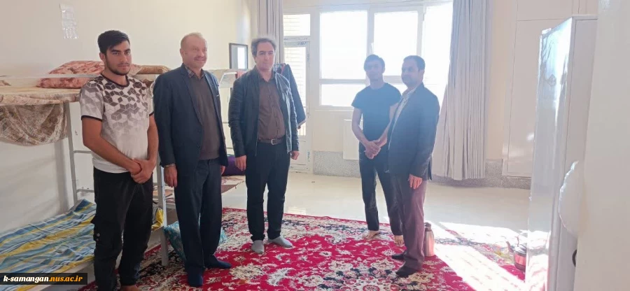 بازدید رئیس دانشگاه ملی مهارت خراسان شمالی از خوابگاه آموزشکده کشاورزی سمنگان 2